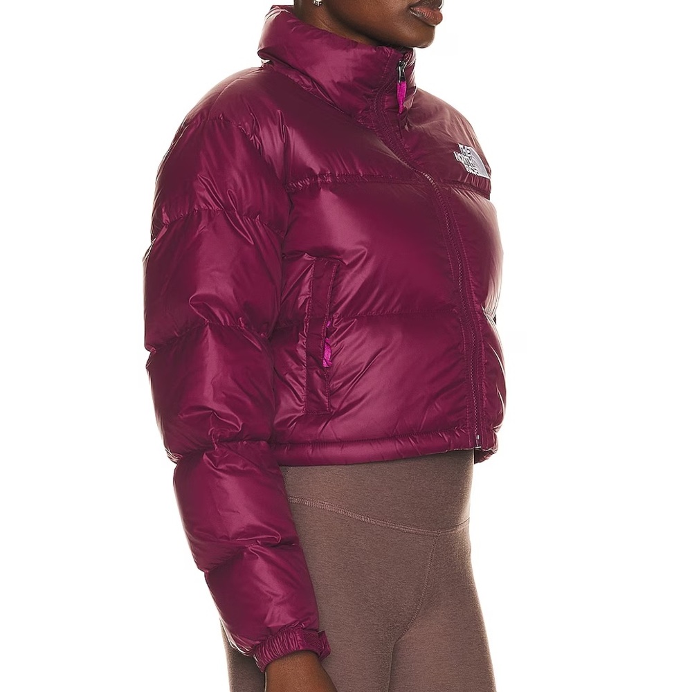 The North Face Women's Plum Cropped Puffer Jacket - Picture 3 of 7